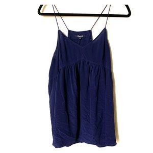 Madewell Silk Camisole Navy